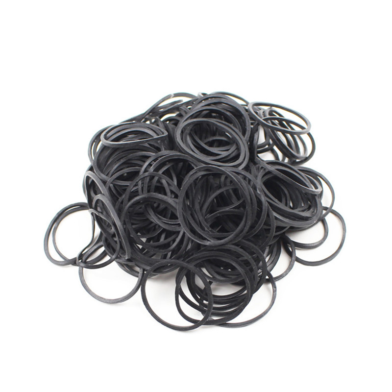 Factory direct sale 25mm diameter black natural rubber band with high elasticity and toughness spot wholesale