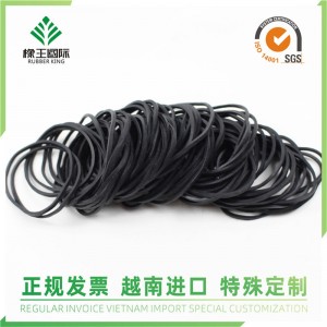 Rubber band manufacturer wholesale black high elasticity anti-aging safety and environmental protection agricultural rubber band