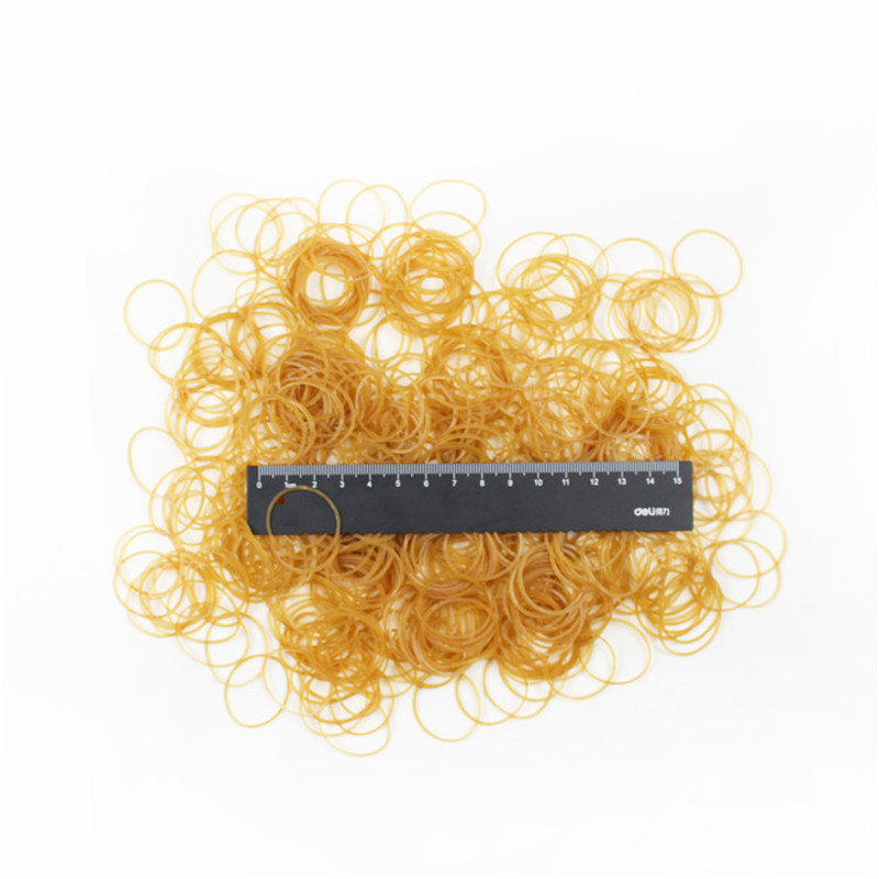 Factory customized solid color yellow high elastic office cultural and educational practical rubber band