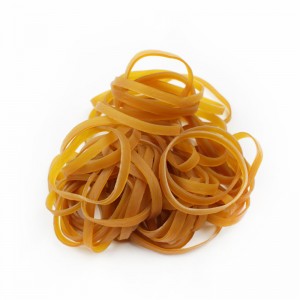 Manufacturer customized widened yellow transparent high temperature resistant non-shifting industrial rubber band
