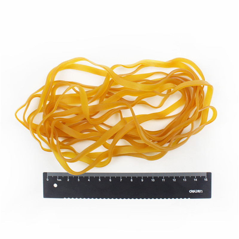 Factory customized natural rubber yellow transparent high elasticity strong toughness anti-aging industrial rubber band