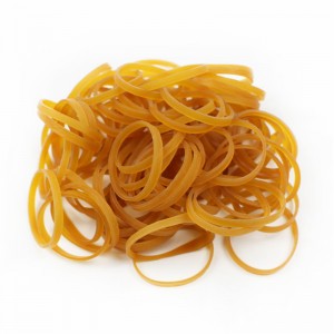Manufacturer wholesale natural rubber yellow transparent high elasticity and toughness crab, lobster binding agricultural rubber band