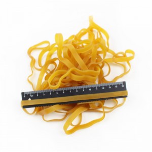 Manufacturers custom lengthened and widened rubber bands druable high temperature and anti-aging yellow rubber belt