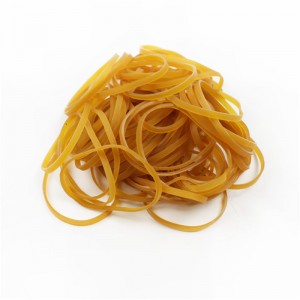 Manufacturer-customized widened natural yellow transparent durable high elasticity crab binding rubber band