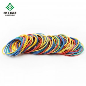 Factory direct sale color solid color high elastic office strapping special rubber band