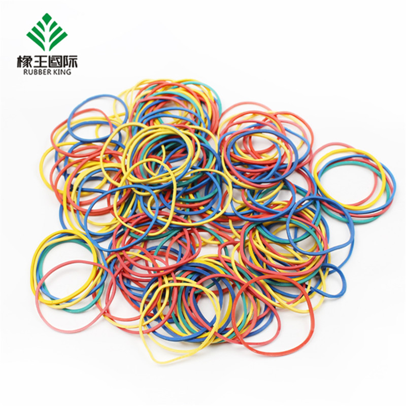 Factory direct sale color solid color high elastic office strapping special rubber band
