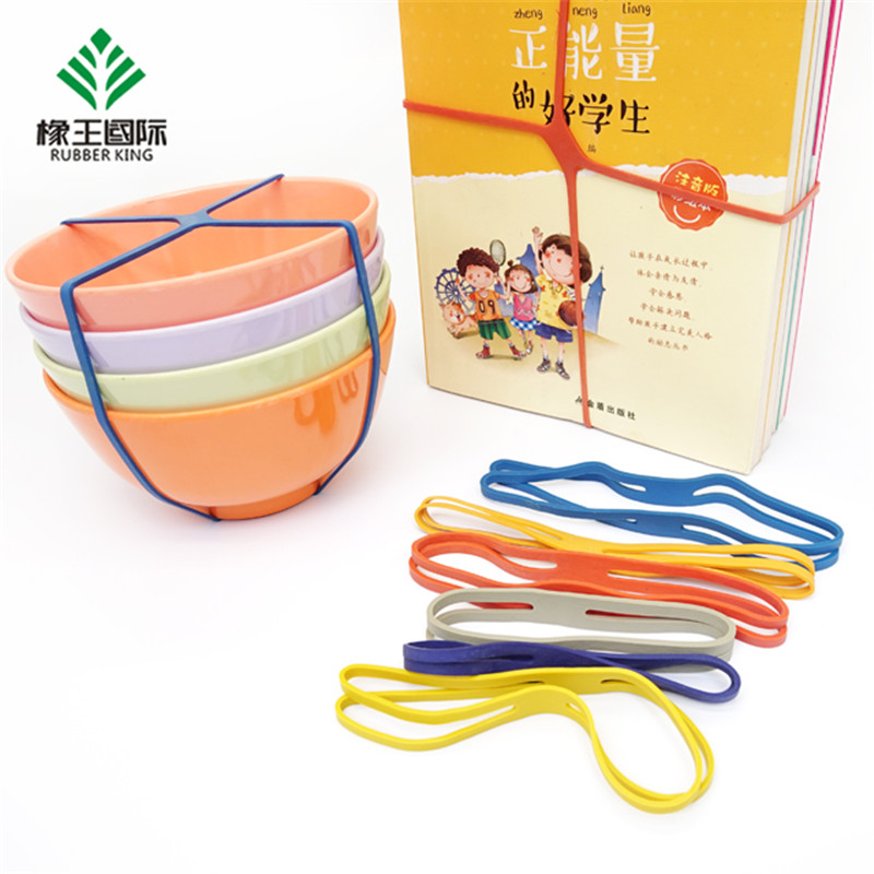 Manufacturers custom color solid color high elasticity, safe and environmentally friendly natural rubber bands for travel