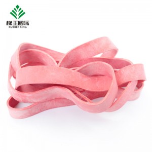 Rubber band manufacturer customized color high elasticity anti-aging widened rubber band