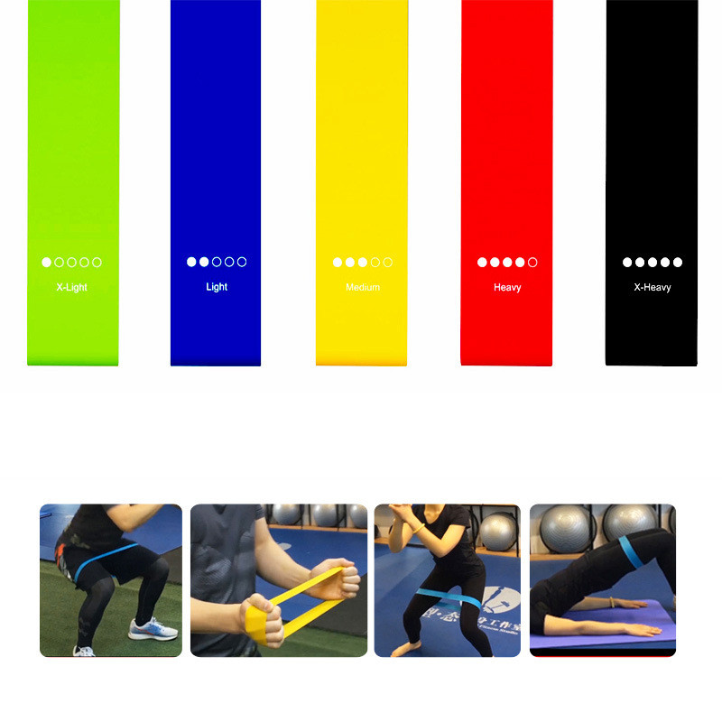 SUPERHOMUSE Yoga Stretch Band Ring Shape Elastic Resistance Loop Leg Strength Training Accessories