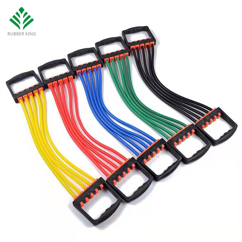 Five-row adjustable power chest expander with handle resistance tube