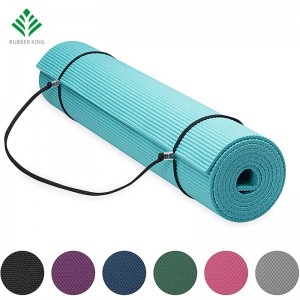 Premium Yoga Mat with Yoga Mat Carrier Sling, Teal, 72 InchL x 24 InchW x 1/4 Inch Thick